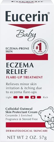 Eucerin Baby Eczema Relief Flare-Up Treatment, Baby Eczema Cream with Colloidal Oatmeal, 2 Oz Tube in Kuwait
