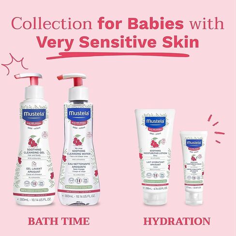 Mustela Baby Soothing Moisturizing Cream - Face Moisturizer for Very Sensitive Skin - with Natural Avocado & Schizandra Berry - Fragrance-Free - 1.35 fl. oz. in Saudi Arabia