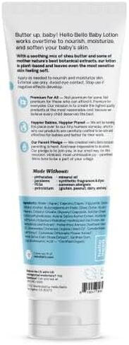 Hello Bello premium Baby Lotion | Vegan and Cruelty Free Moisturizing, Non-Greasy Lotion for babies and Kids | Fragrance Free | 8.5 FL Oz (1 Pack) in Saudi Arabia