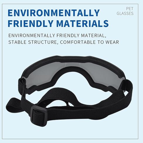 Small Dog Sunglasses, Dog Goggles with Adjustable Strap, UV Protection, Winproof, Snowproof in Saudi Arabia