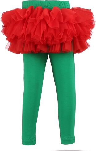 elamccor Baby Girls Tutu Leggings Infant Toddler Ankle Length Skirted Pants Footless Tights 0 Months-5T in Kuwait