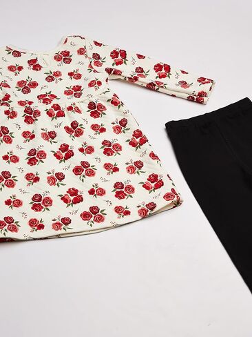 Hudson Baby Unisex Baby Quilted Cotton Dress and Leggings in Kuwait