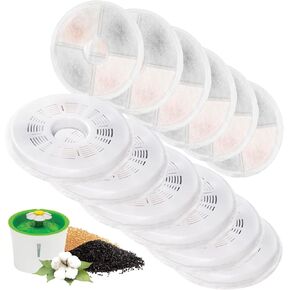 8 Pack Cat Water Fountain Replacement Filters Fit for 3L Flower Water Dispenser Automatic Pet Dog Cat Fountain Filter in Kuwait