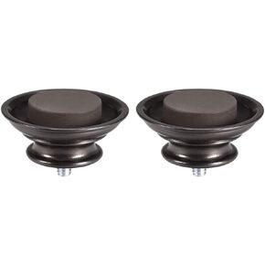 uxcell Curtain Rod Finials,Plastic End for 19mm Dia(Max.) Rod,35mm X 54mm Brown Tone 2pcs