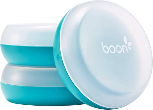 Boon Nursh Baby Bottle Storage Buns - Baby Bottle Holder for Nursh Baby Bottles - Travel Baby Bottle Holder - Portable Baby Bottle Storage and Organizer - Blue and White - 3 Count in Saudi Arabia