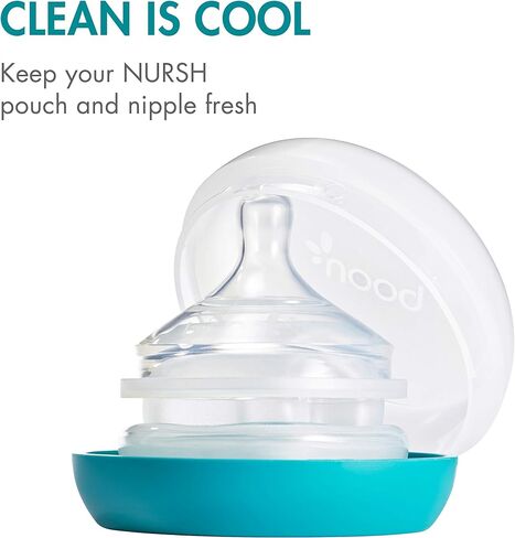 Boon Nursh Baby Bottle Storage Buns - Baby Bottle Holder for Nursh Baby Bottles - Travel Baby Bottle Holder - Portable Baby Bottle Storage and Organizer - Blue and White - 3 Count in Saudi Arabia