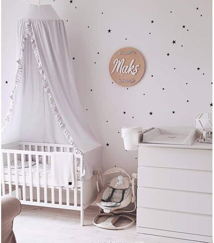 Bed Canopy with Frills Reading Nook Game Tent for Kids Boho Hanging Net Play Room Decor(Dusty Rose) in Saudi Arabia
