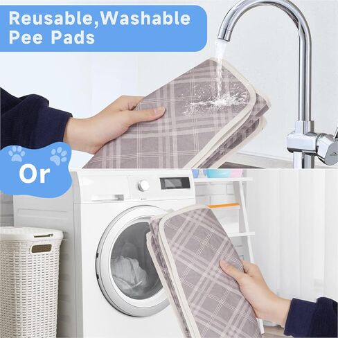 بطانات قفص الفراش خنزير غينيا - 2 حزمة 47 "× 24" منصات تبول خنزير غينيا قابلة للغسل مقاومة للماء وقابلة لإعادة الاستخدام ماصة من الصوف خنزير غينيا بطانات قفص الحيوانات الأليفة منصات تبول للحيوانات الصغيرة أقفاص أرنب الهامستر الجرذ الرمادي in Kuwait