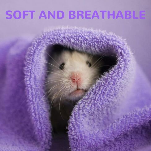 QUACOWW 10 Pieces Guinea Pig Blanket, Rabbits Hamster Fleece Cage Liners, Small Animals Bedding Mats, Soft Guinea Pig Accessories Bathe Towels for Small Animals Pets Dog Puppy Cat in Kuwait