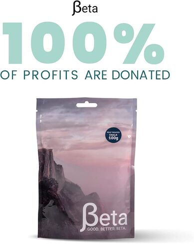 Beta Rock Climbing Chalk Premium, Heat Treated Loose Powdered Rock Climbing Chalk Made with 100% Magnesium Carbonate. 100% of Profits Donated. The Strongest Grip Possible. (Chalk Powder, Hand Chalk) in Saudi Arabia
