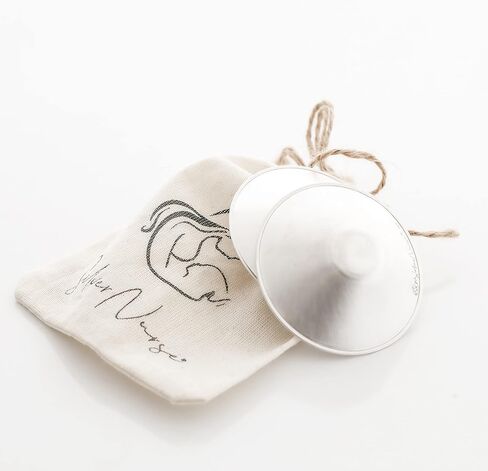 The Original Silver Nursing Cups Nipple Cover Nipple Soother for Newborn Breastfeeding Moms, 925 Silver Nursing Cups (SINGLE) in Kuwait