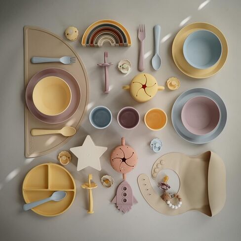 mushie Silicone Suction Plate | BPA-Free Non-Slip Design (Ivory) in Saudi Arabia