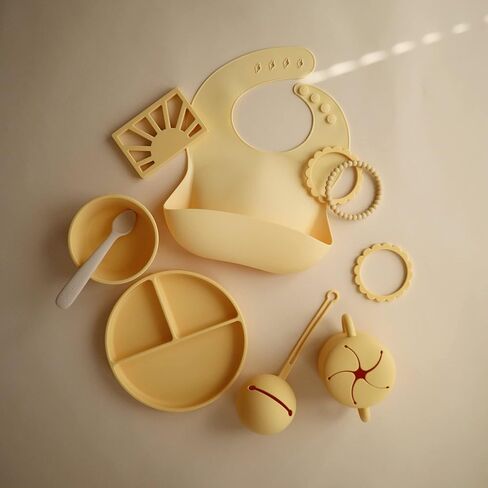 mushie Silicone Suction Plate | BPA-Free Non-Slip Design (Ivory) in Saudi Arabia