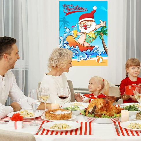 لعبة حفلة عيد الميلاد، العدسات على نظارات سانتا كلوز، ألعاب عيد الميلاد للأطفال لحفلات عيد الميلاد وأنشطة عيد الميلاد للعائلات، قم بتثبيت العدسة على الملصق بعد بيع التخليص في عيد الميلاد in Kuwait