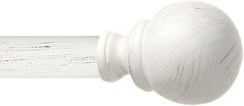 Exclusive Home Sphere 1" Curtain Rod and Coordinating Finial Set, Matte Bronze, Adjustable 36"-72" in Kuwait