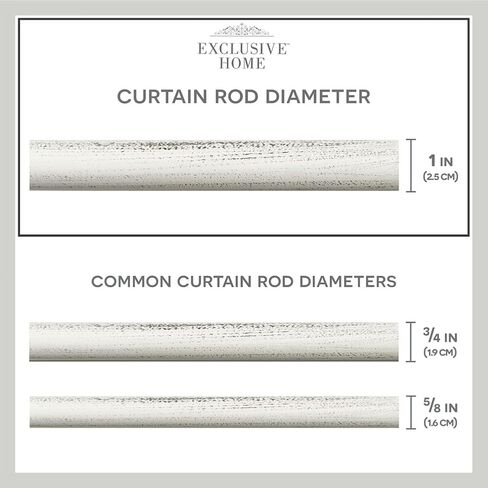 Exclusive Home Sphere 1" Curtain Rod and Coordinating Finial Set, Matte Bronze, Adjustable 36"-72" in Kuwait