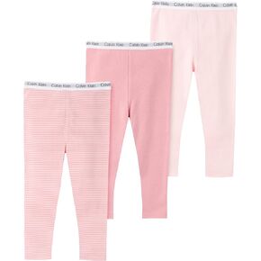 Calvin Klein Girls Organic Baby Essentials 3 Pack Pants in Kuwait