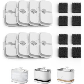 PETLIBRO 8 عبوات مرشحات بديلة لنافورة المياه Dockstream Cat PLWF105 PLWF115 PLWF005 in Kuwait