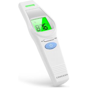 COOCEER Forehead Thermometer for Adults and Kids: Fever Thermometer for Home - Large Bolded Digital Temperature Reading in Saudi Arabia