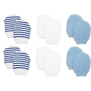 Nurses Choice Newborn Baby Girl No‑Scratch Mittens – Soft Cotton Stay‑On Infant Gloves – Hospital Trusted Protection for Delicate Skin – Newborn Essentials (6‑Pack, White & Pink) | Baby, Soft, Infant Gloves, Hospital Trusted Protection and Essentials for  in Kuwait