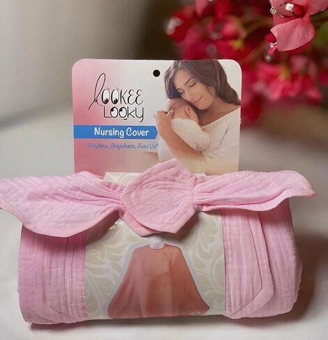 Muslin Nursing Cover for Baby Breastfeeding –Peekaboo Window -100% Breathable Cotton Privacy Nursing Shawl in Saudi Arabia