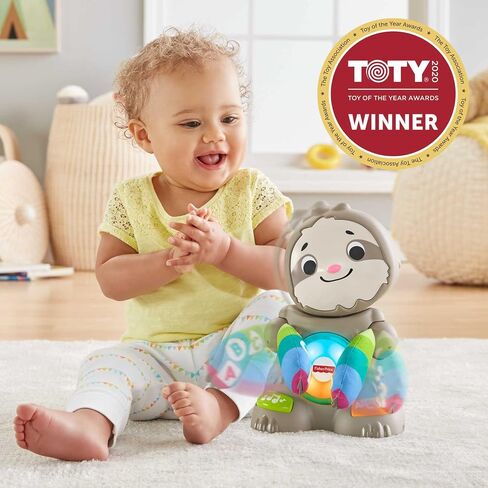 Fisher-Price Linkimals Learning Toy Smooth Moves Sloth With Interactive Music And Lights For Infants And Toddlers in Saudi Arabia