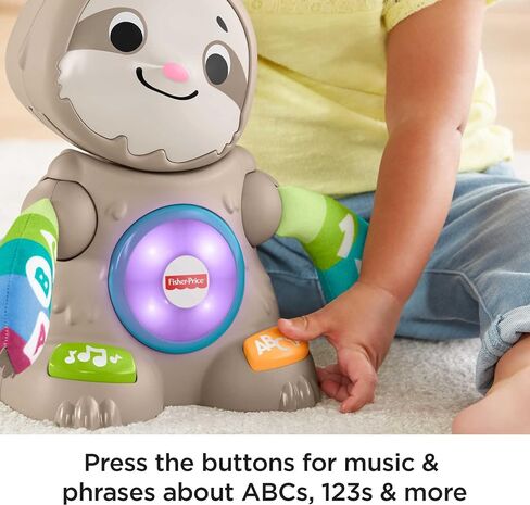 Fisher-Price Linkimals Learning Toy Smooth Moves Sloth With Interactive Music And Lights For Infants And Toddlers in Saudi Arabia