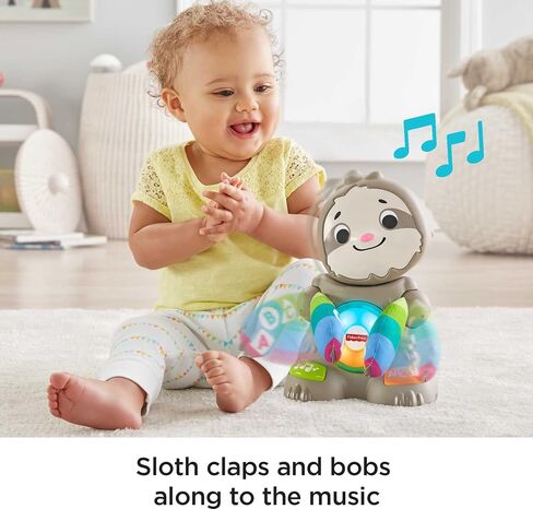 Fisher-Price Linkimals Learning Toy Smooth Moves Sloth With Interactive Music And Lights For Infants And Toddlers in Saudi Arabia
