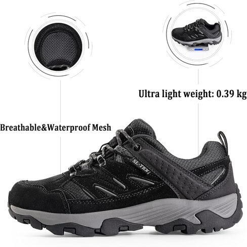 حذاء SHULOOK للمشي لمسافات طويلة للنساء مقاوم للماء وغير قابل للانزلاق وخفيف الوزن ومريح ومسامي للمشي والرحلات في الهواء الطلق in Kuwait
