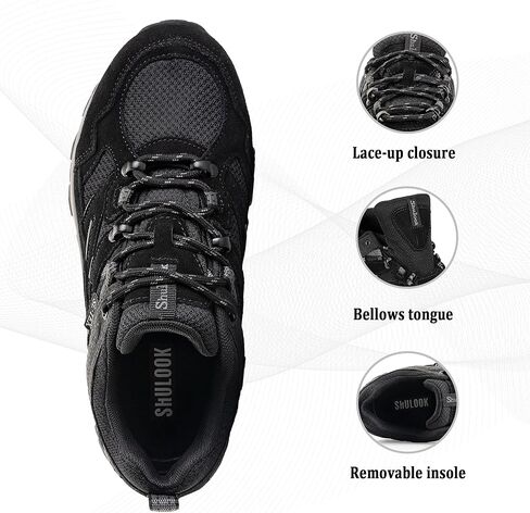 حذاء SHULOOK للمشي لمسافات طويلة للنساء مقاوم للماء وغير قابل للانزلاق وخفيف الوزن ومريح ومسامي للمشي والرحلات في الهواء الطلق in Kuwait