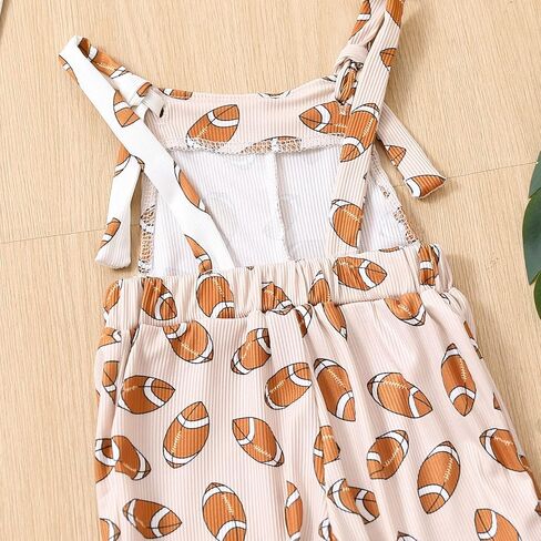 Chloefairy طفل رضيع فتاة لكرة القدم الزي جرس أسفل بذلة رومبير المرايل وزرة Playsuit الحمالات مضيئة السراويل الزي in Saudi Arabia