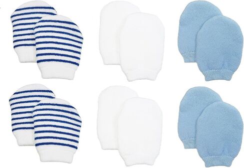 Nurses Choice Newborn Baby Girl No‑Scratch Mittens – Soft Cotton Stay‑On Infant Gloves – Hospital Trusted Protection for Delicate Skin – Newborn Essentials (6‑Pack, White & Pink) | Baby, Soft, Infant Gloves, Hospital Trusted Protection and Essentials for  in Saudi Arabia