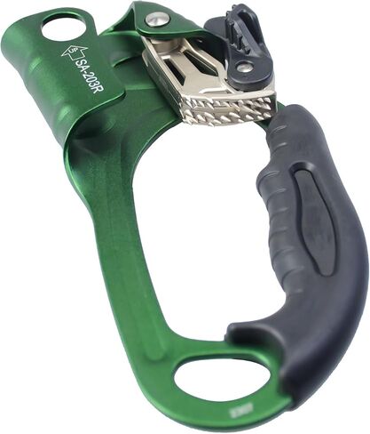 UIAA & CE Certified Climbing Rappelling Equip Hand Ascender Left Right Hand for 8-13mm Rope 4kN in Kuwait