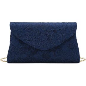 CHARMING TAILOR Classic Lace Clutch Purse Formal Handbag Evening Bag for Prom/Wedding