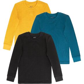 Brix Boys' Long Sleeve Waffle - Thermal Shirts 3-pk Fashion Boys. in Kuwait