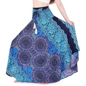 تنورة نسائية طويلة طويلة من Lannaclothesdesign، ملابس بنمط بوهيمي غجري هيبي، تنانير بوهو