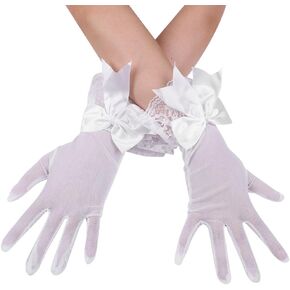 Women Girls Party Wedding Gloves Cosplay Accessories Gothic Bridal Lace Gloves UV Protection Gloves Ladies Evening Gloves