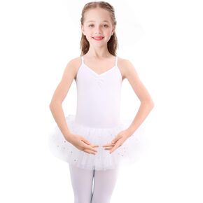 Bezioner Camisole Ballet Leotard Cotton Dance Tutu Dress Skirts Costumes Outfit for Girls(Toddler/Little Kid/Big Kid)