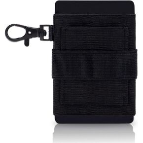 جوير محفظة بسيطة مرنة ورفيعة للرجال والنساء، حامل بطاقات الائتمان رفيع للغاية وحامل بطاقات قابل للتمدد (اسود)، اسود in Kuwait