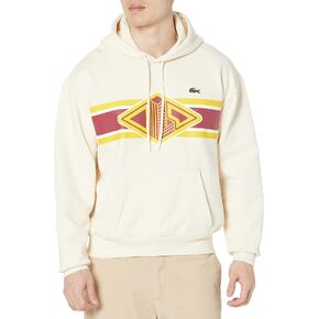 Lacoste Men's Long Sleeve Graphic Loose Fit Hoodie in Saudi Arabia