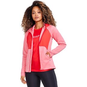 سترة بغطاء للرأس من الجيرسيه ADV Essence للسيدات من Craft Sportswear | سترة للتمرين بسحاب كامل | رائعة للجري في الطقس البارد