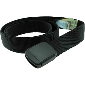 Thomas Bates Big and Tall Hiker Money Belt (Black)