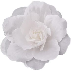 Satin Silk Camellia Flower Brooches Pins Delicate Flowers Brooch Classic for Wedding Party Dance Banquet for Women Ladies Dainty Elegant Beautiful Girls Lapel Pins Dress Suit Ceremony Clothes Accessories Jewelry Mother's Day Valentine's Day Decor Christma