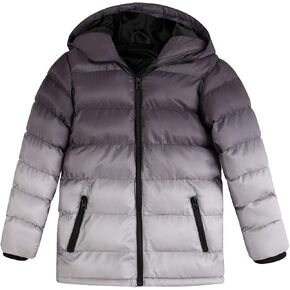 معاطف شتوية للأولاد من SUNDAY ROSE، سترة منتفخة بغطاء للرأس، مقاومة للماء، ملابس خارجية دافئة للأطفال in Kuwait