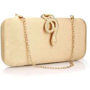 Gets Multicolor Snakeskin Purse for Women Box Evening Bag Green Snakeskin Clutch Handbag Party Wedding