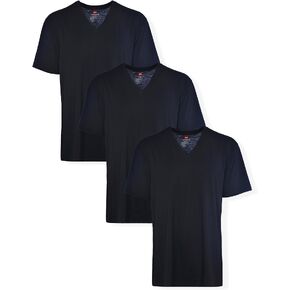 Hanes Men's Tagless FreshIQ 3-Pack Stretch V-Neck, Big and Tall