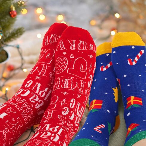 ال اي اي تي ار اس اتش مجموعة قبعات وجوارب محبوكة للكريسماس مكونة من 24 قطعة، تتضمن 12 قبعة صغيرة و12 زوج من الجوارب الطويلة، قبعات شتوية محبوكة للرجال والنساء والبالغين والاطفال، لوازم حفلات الكريسماس in Kuwait