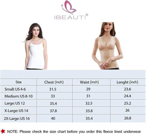قميص داخلي نسائي أساسي من Ibeauti ملابس داخلية حرارية مبطنة بالصوف السميك in Kuwait