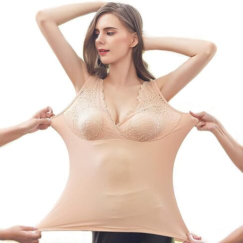 قميص داخلي نسائي أساسي من Ibeauti ملابس داخلية حرارية مبطنة بالصوف السميك in Kuwait