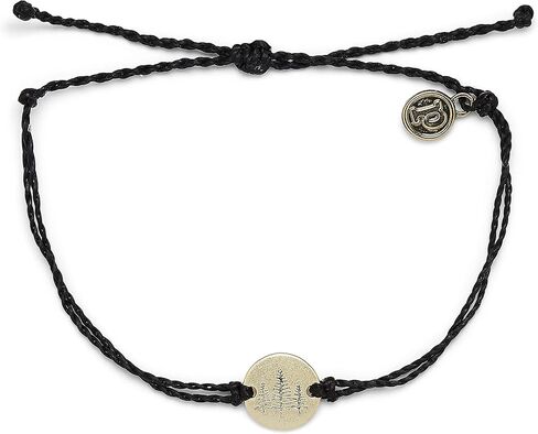 Pura Vida Silver or Gold Wander Bracelet - 100% Waterproof, Adjustable Band - Brand Charm in Saudi Arabia